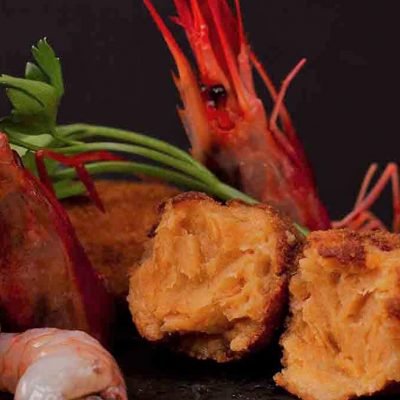CROQUETAS DE GAMBA ROJA